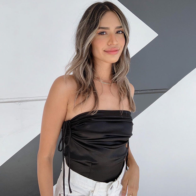 Sexy Pleated Tube Top