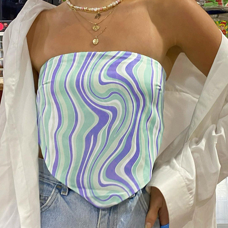 Scarf Corrugated Tube Top