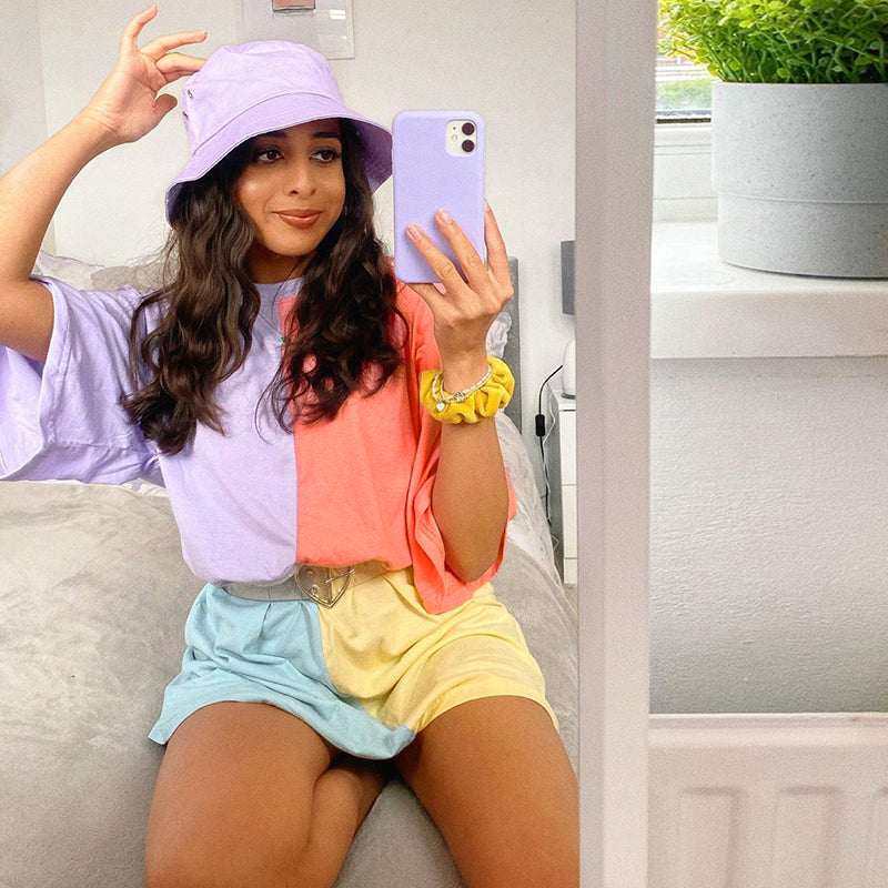 Personalized Stitching Contrast T-shirt