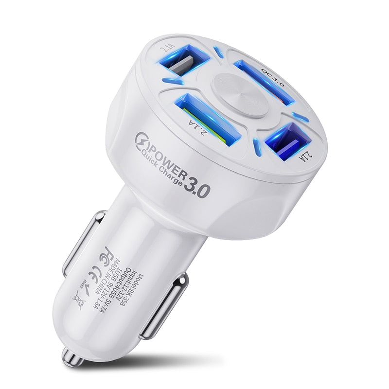 4 Ports USB Car Charger
