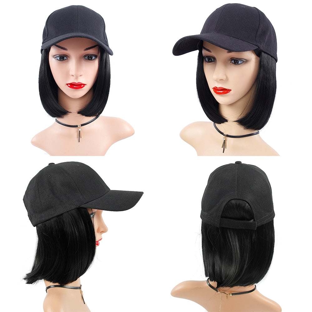 Baseball Cap Short curly Wig