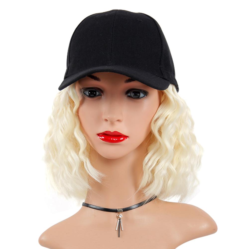 Baseball Cap Short curly Wig