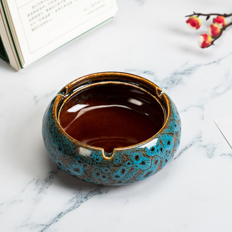 Ceramic Ashtray with Lid