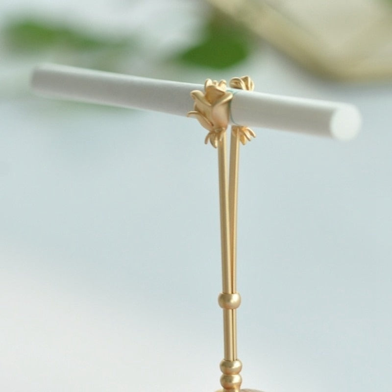 Rose Flower Retro Blunt Holder Ring