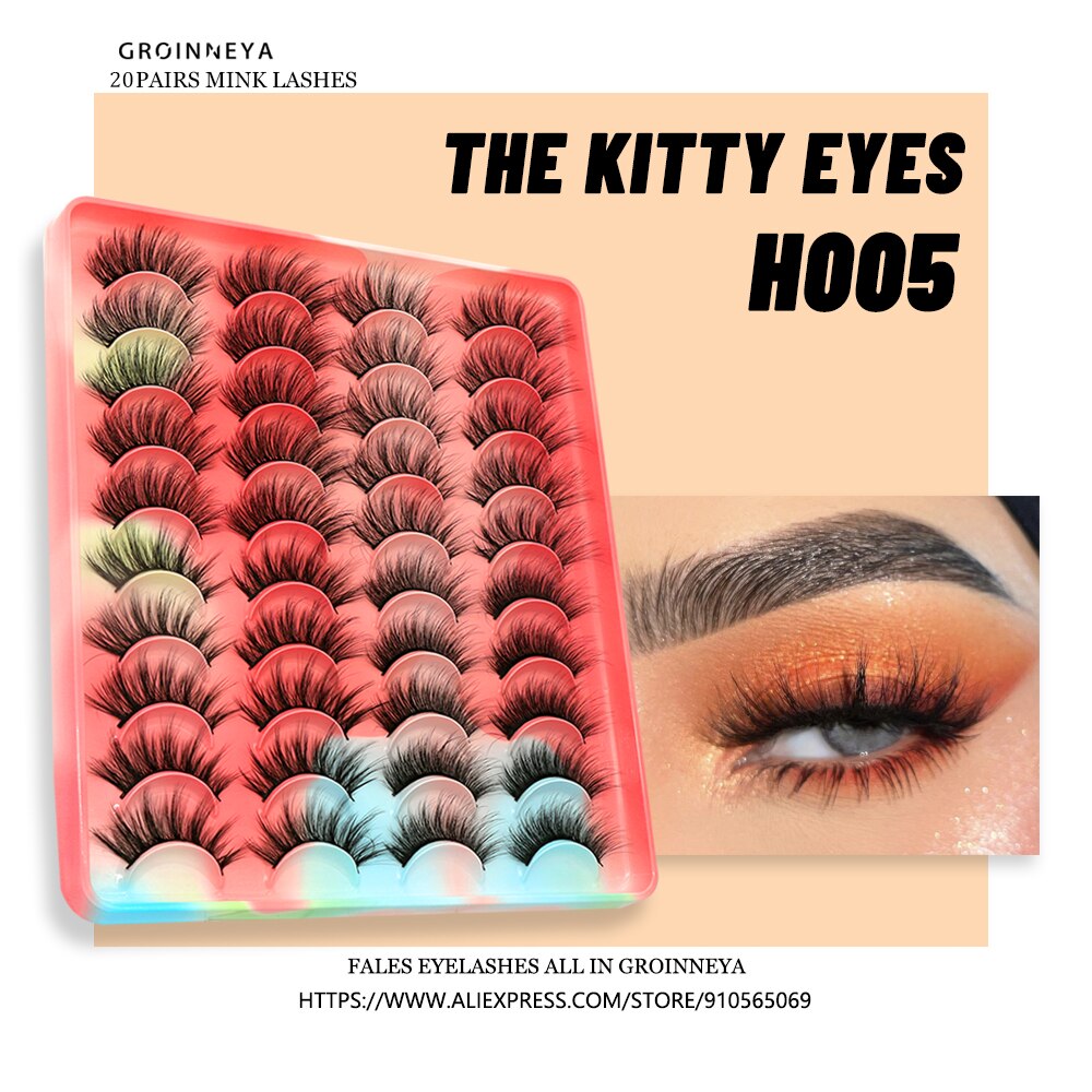 GROINNEYA Strip Eyelashes