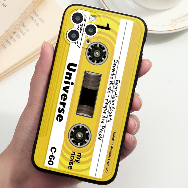 Vintage Cassette tape retro style cases For iPhones