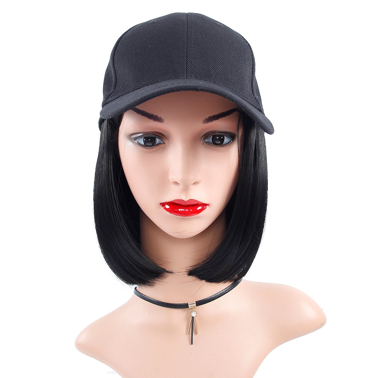 Baseball Cap Short curly Wig