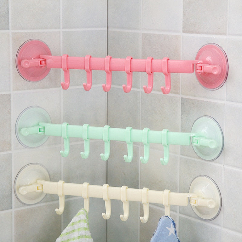 Adjustable Suction Cup Shower Hanging Rack
