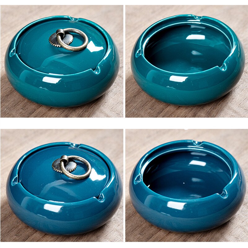 Ceramic Ashtray with Lid