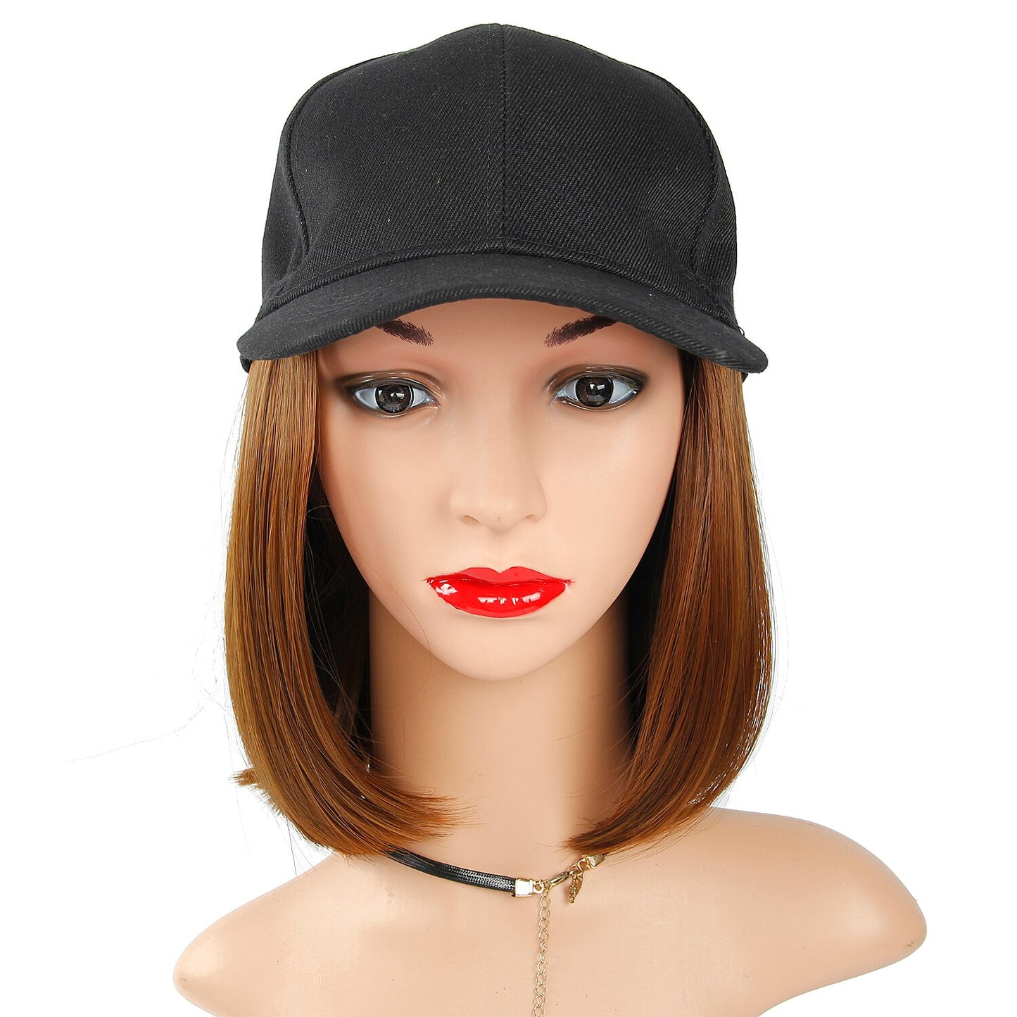 Baseball Cap Short curly Wig