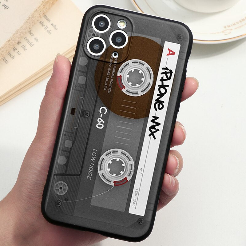 Vintage Cassette tape retro style cases For iPhones
