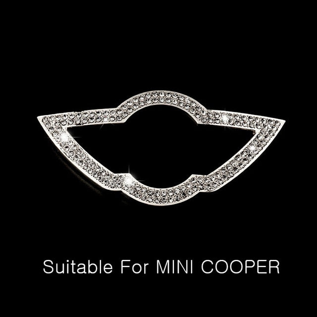 Steering Wheel Crystal Emblem Logo Sticker Decal