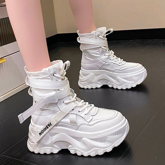 Chunky Platform Motorcycle Boots