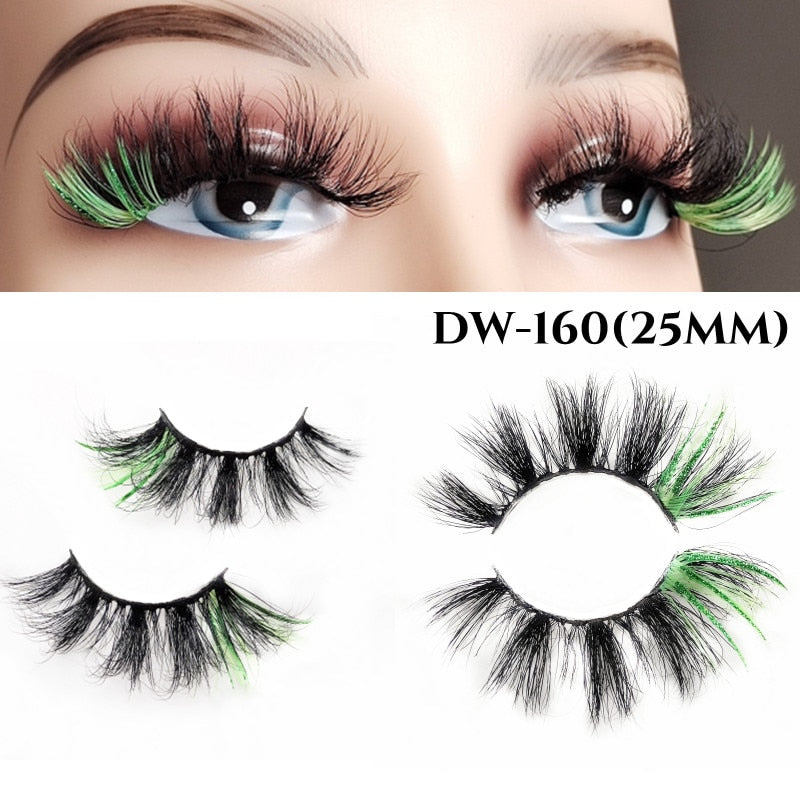 Fluffy Rainbow Color Mink Eyelashes Value Pack 10% off