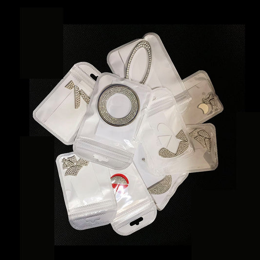 Steering Wheel Crystal Emblem Logo Sticker Decal