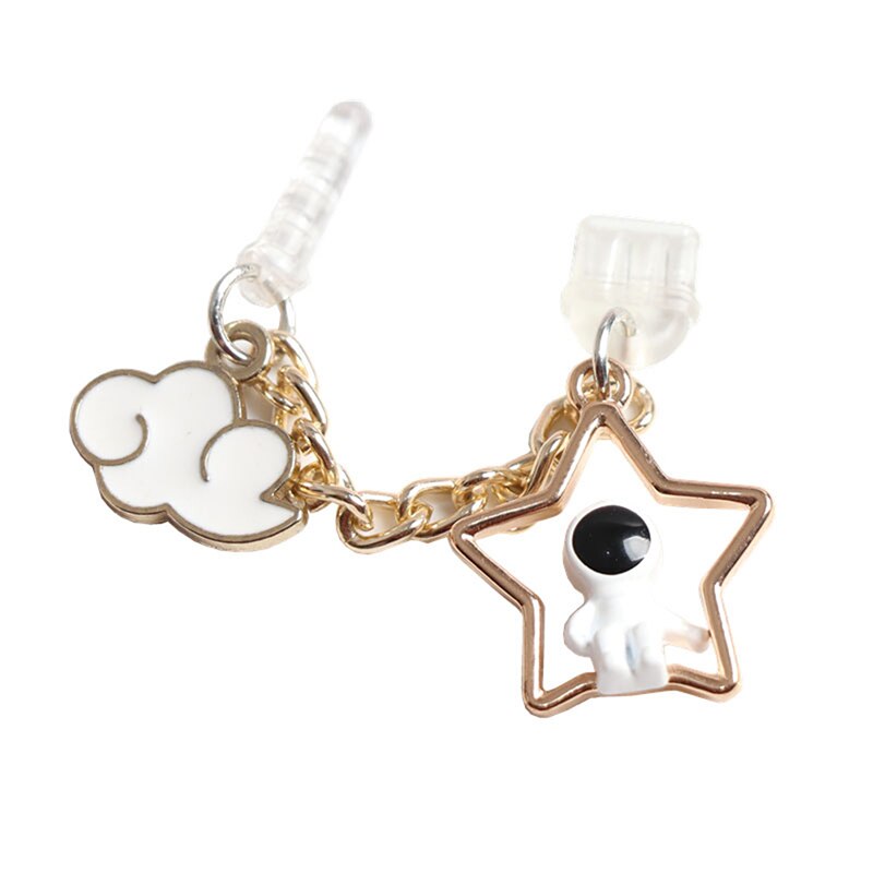 Astronaut Dust Plug Charm iPhone