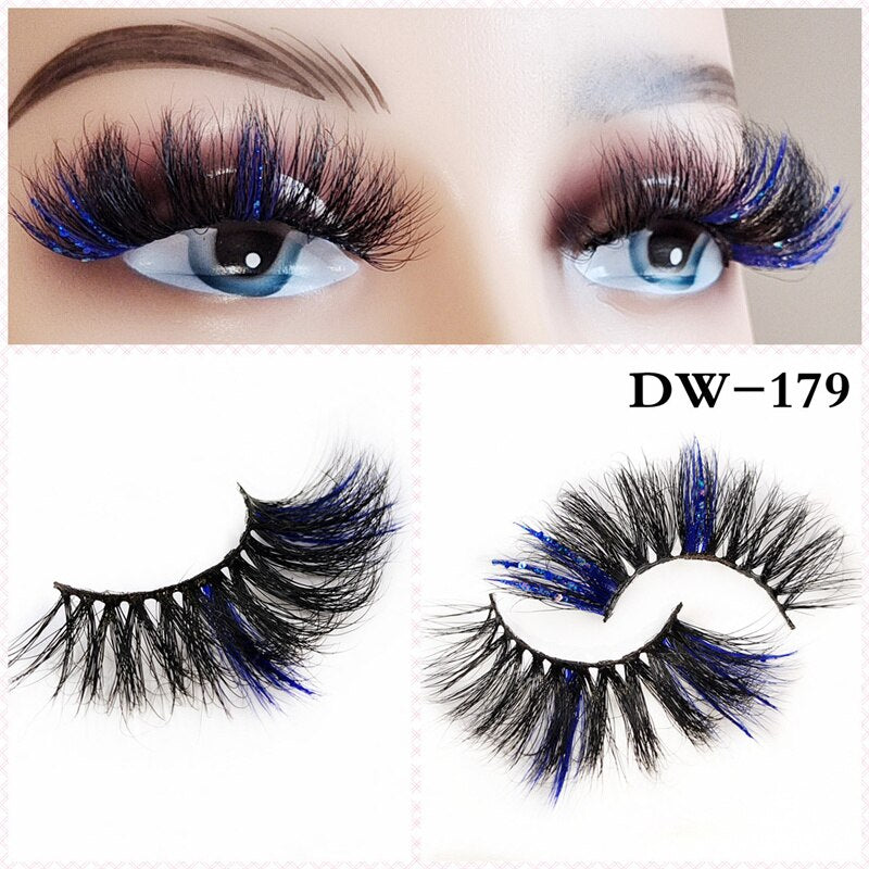 Fluffy Rainbow Color Mink Eyelashes Value Pack 10% off