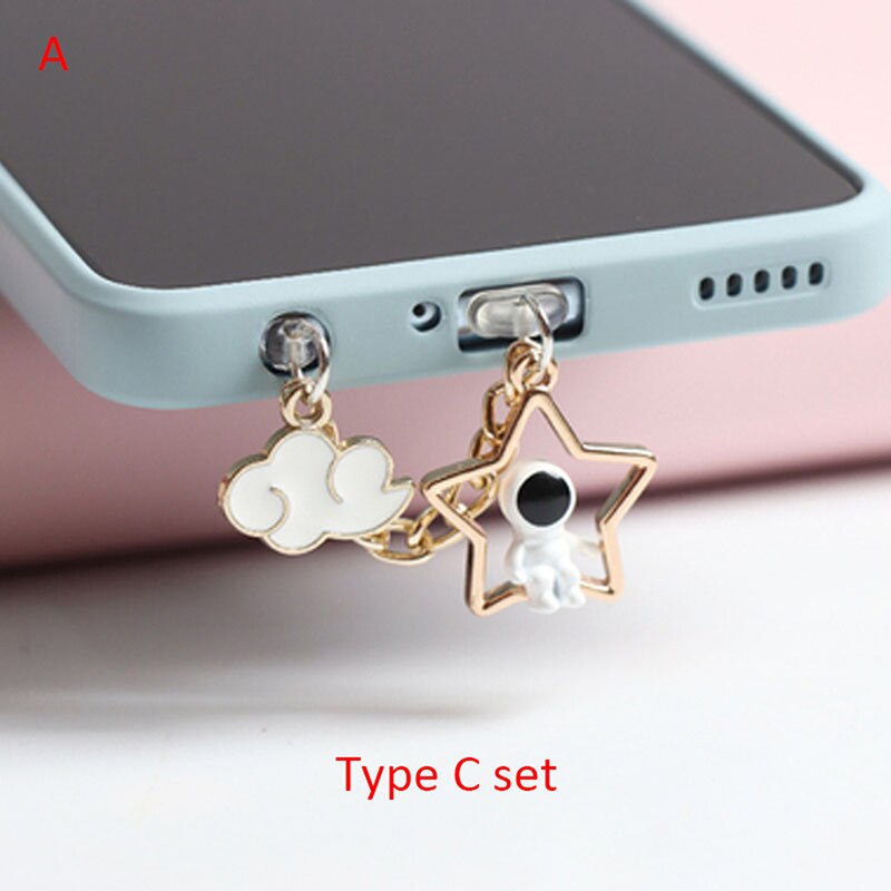 Astronaut Dust Plug Charm iPhone