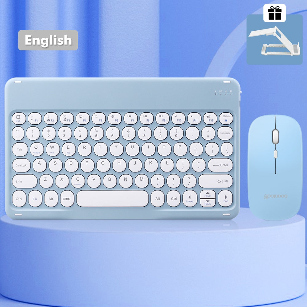 Bluetooth Keyboard Wireless Keyboard and Mouse for iPad 10th Gen Tablet Android IOS Windows