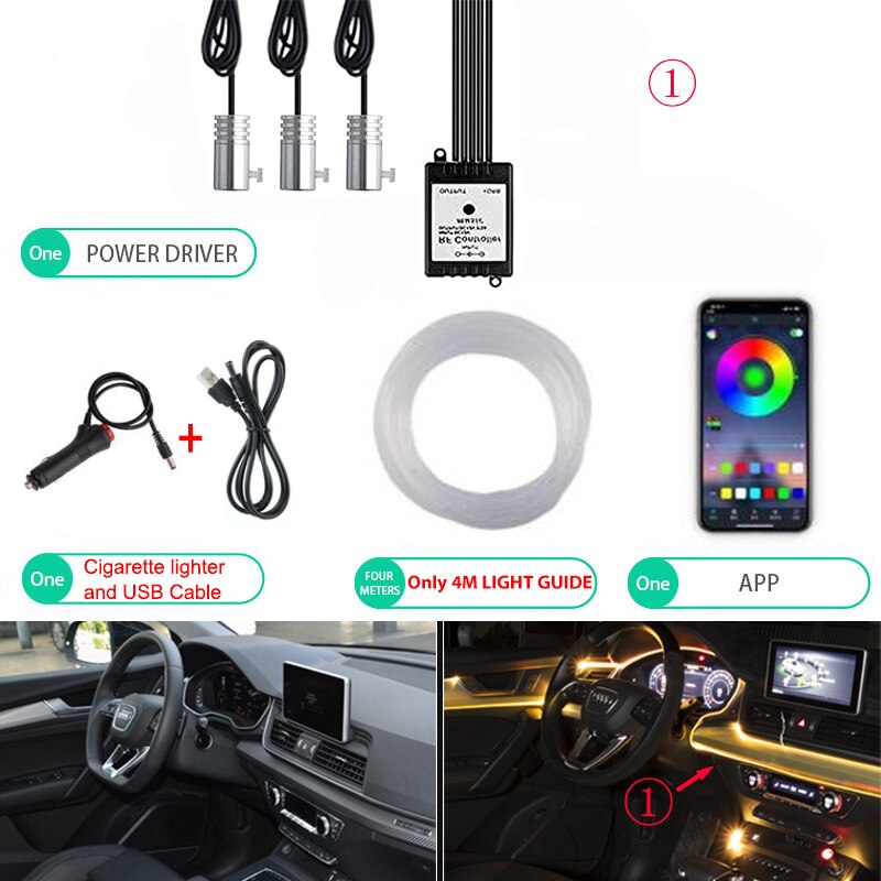 Neon LED Car Interior Ambient Light Strip