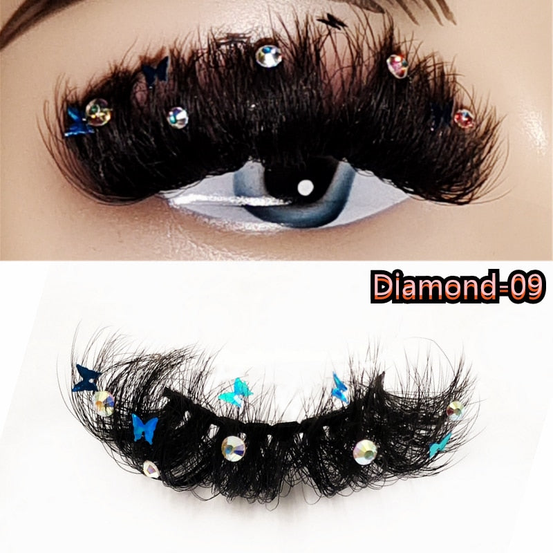 Glitter Shimmery Butterfly Eyelashes