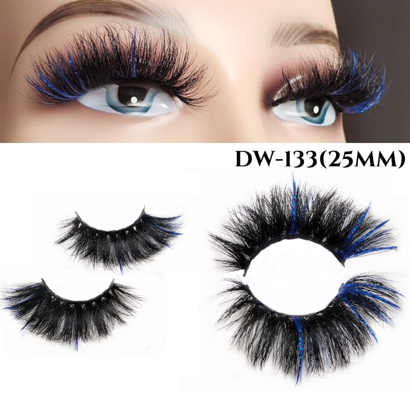 Fluffy Rainbow Color Mink Eyelashes Value Pack 10% off