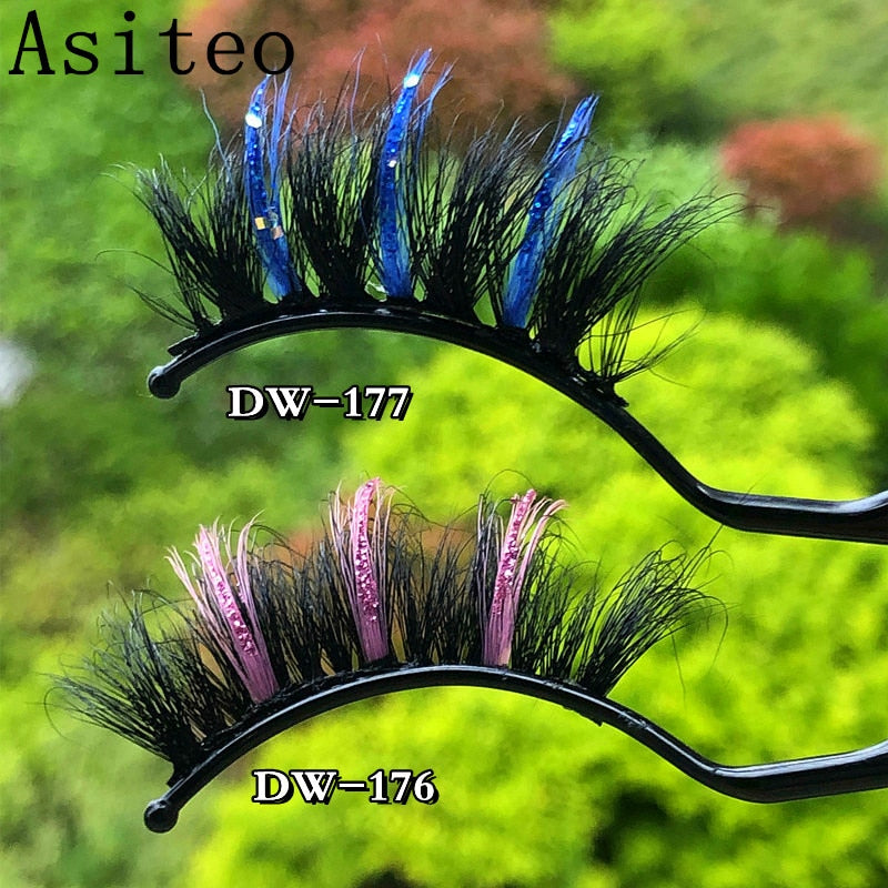 Fluffy Rainbow Color Mink Eyelashes Value Pack 10% off