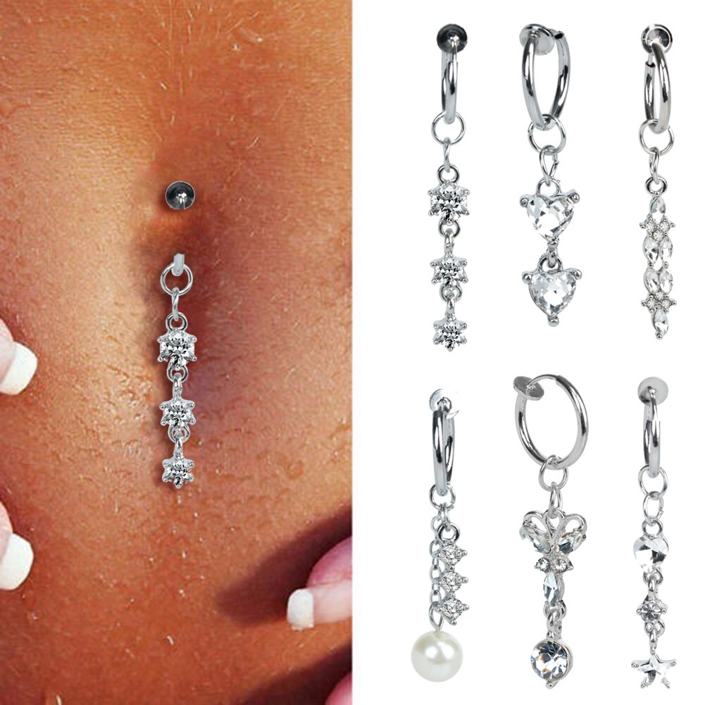 Butterfly Clip On Belly Piercing