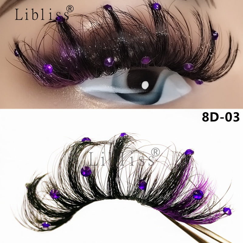 Glitter Shimmery Butterfly Eyelashes