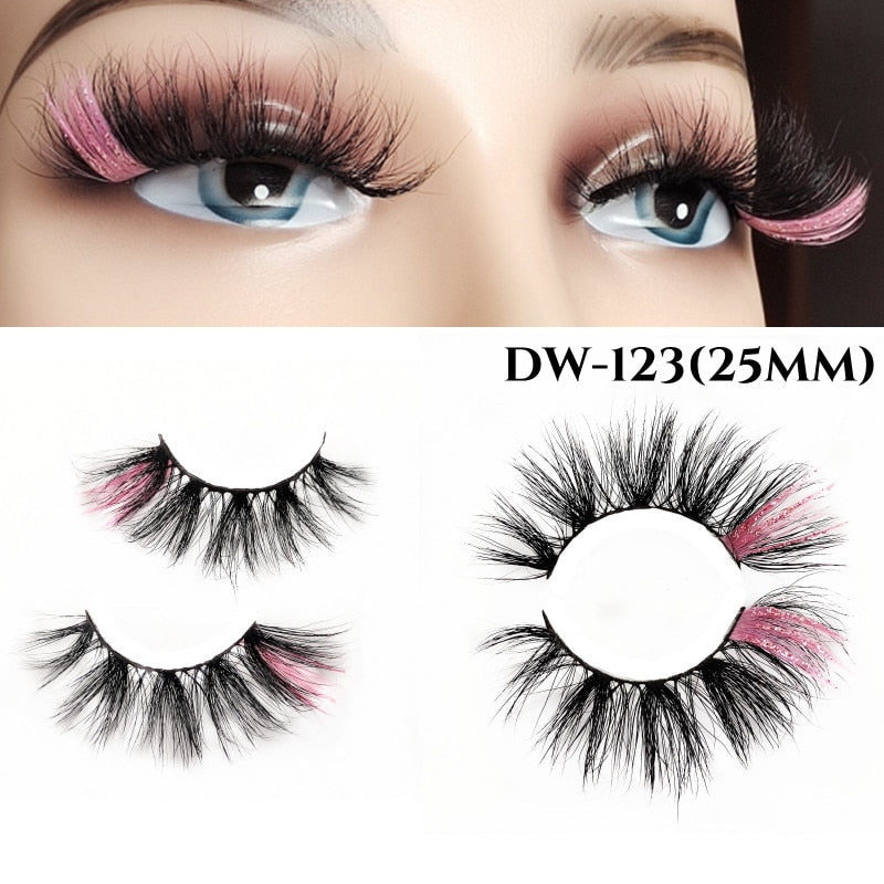 Fluffy Rainbow Color Mink Eyelashes Value Pack 10% off