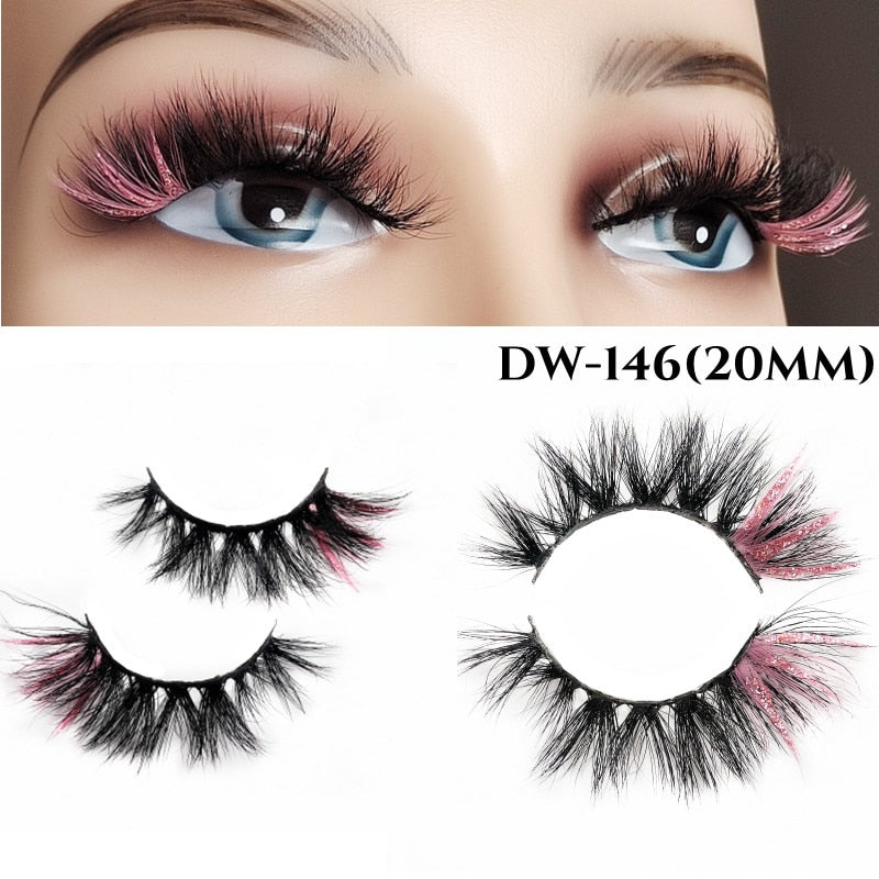 Fluffy Rainbow Color Mink Eyelashes Value Pack 10% off