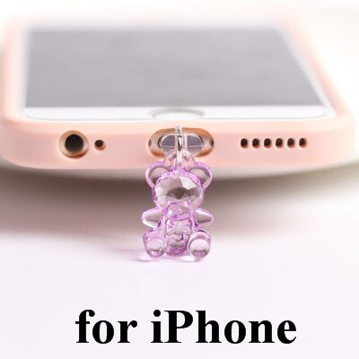 Acrylic Bear Charge Port Plug