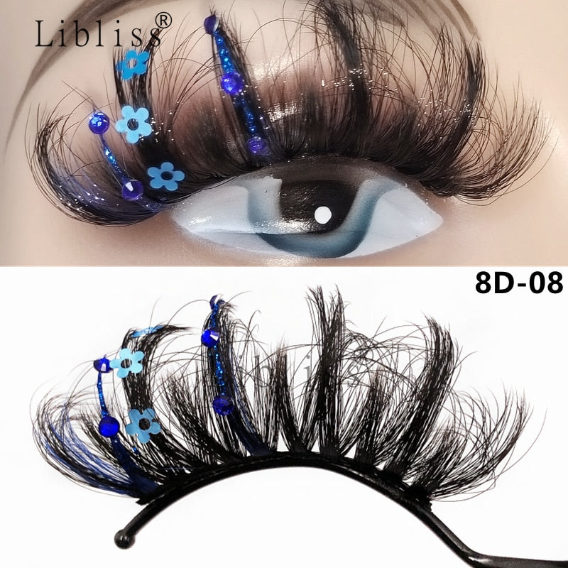 Glitter Shimmery Butterfly Eyelashes