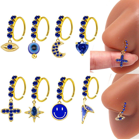 Bluedazzle Nose Ring Cuffs
