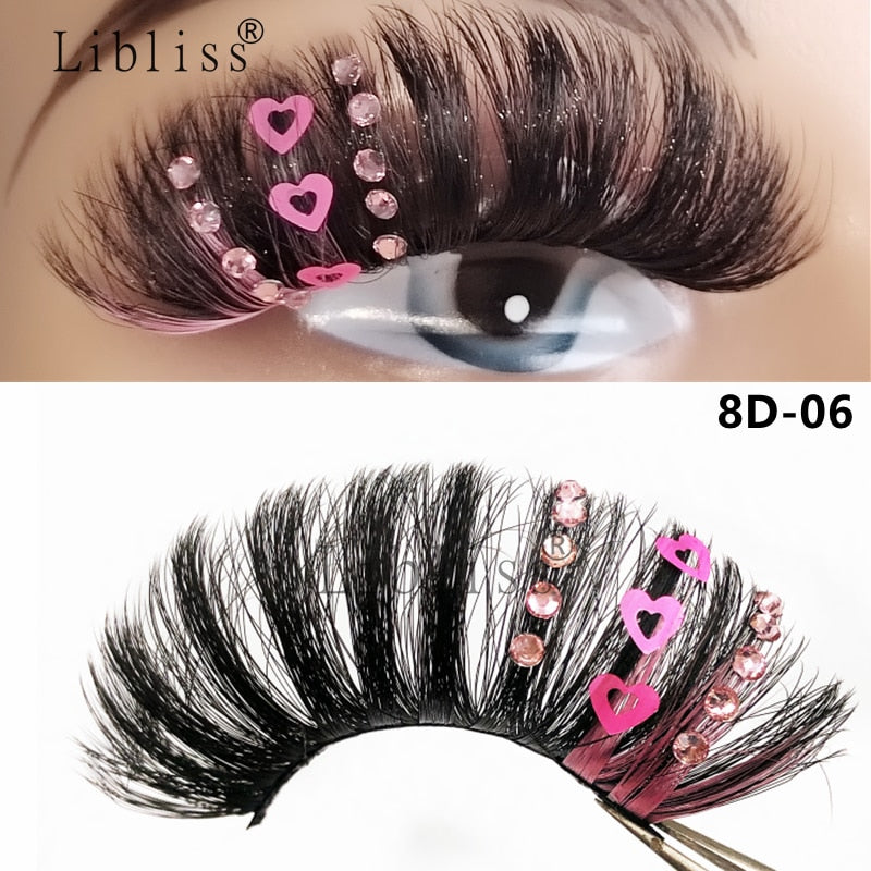 Glitter Shimmery Butterfly Eyelashes
