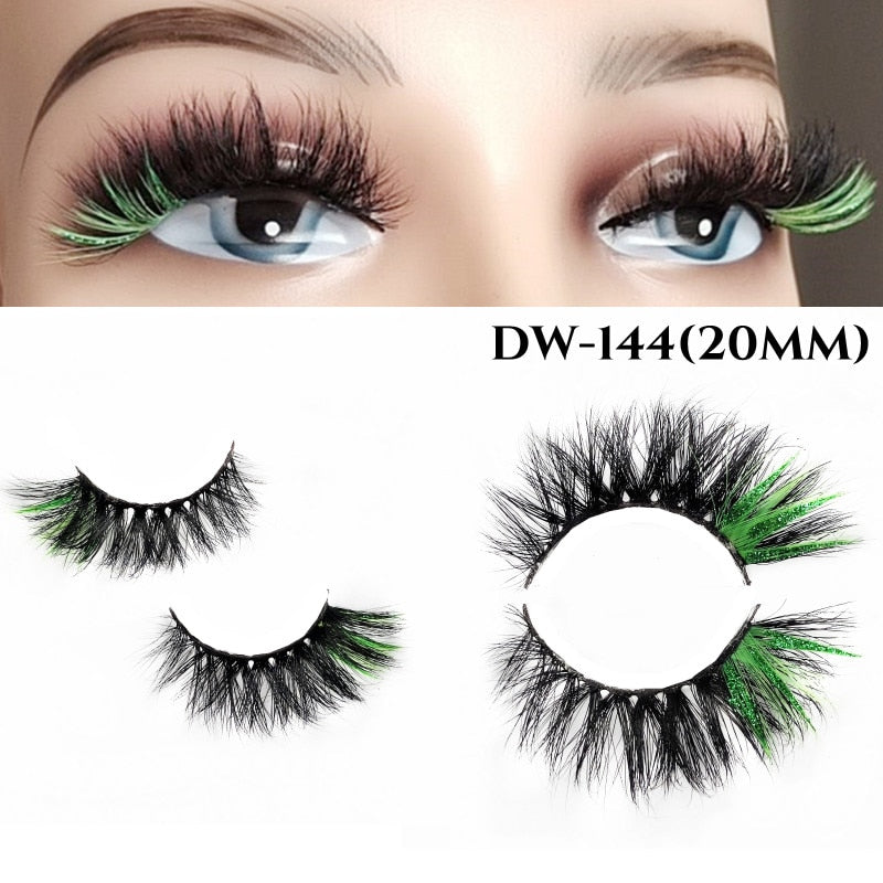Fluffy Rainbow Color Mink Eyelashes Value Pack 10% off