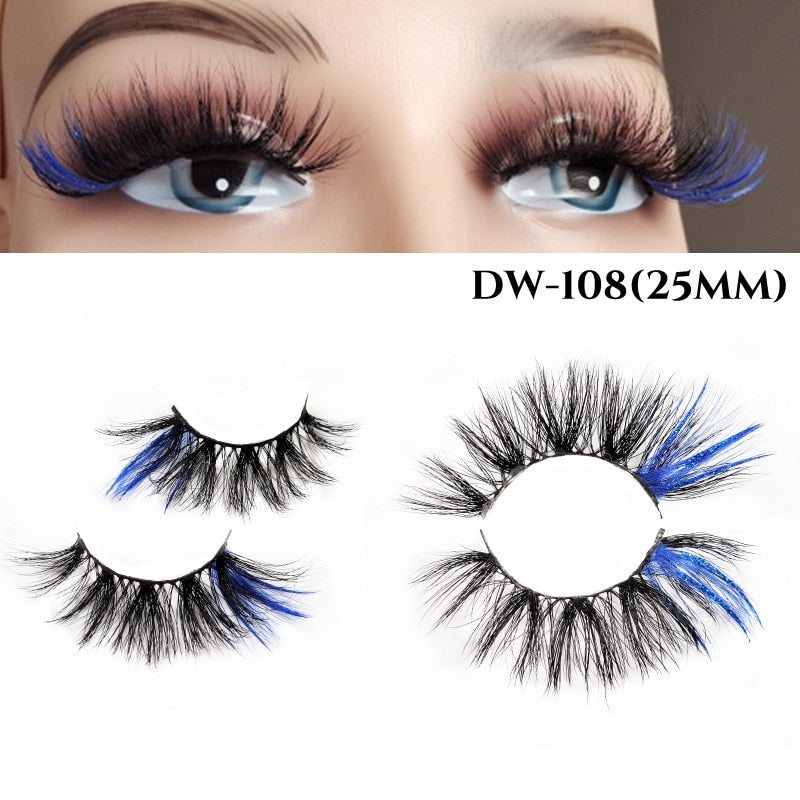 Fluffy Rainbow Color Mink Eyelashes Value Pack 10% off