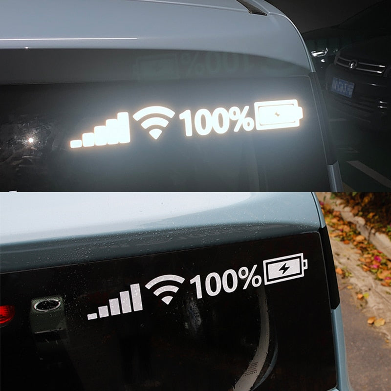 WiFi Power Reflective Windshield Stickers