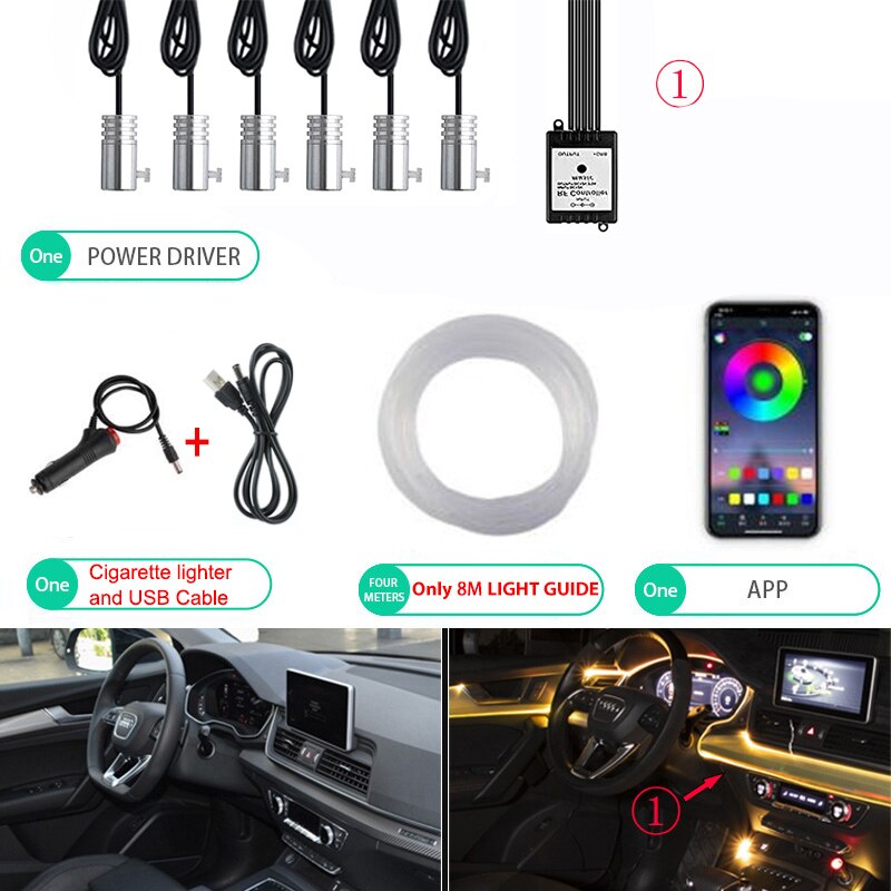 Neon LED Car Interior Ambient Light Strip