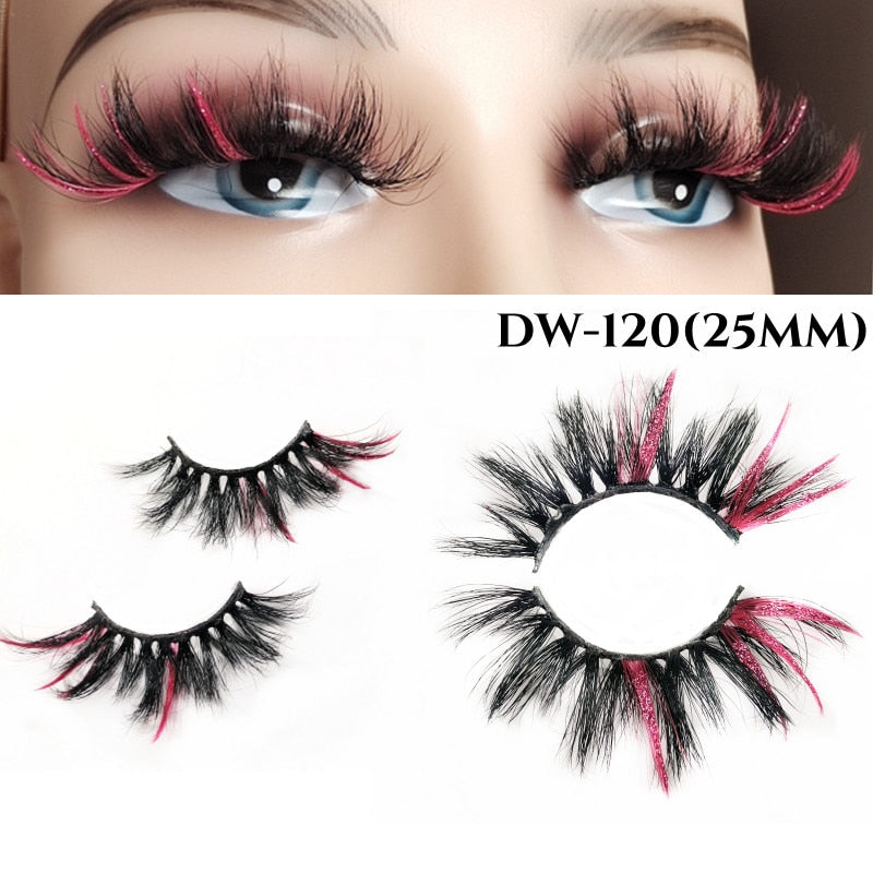 Fluffy Rainbow Color Mink Eyelashes Value Pack 10% off