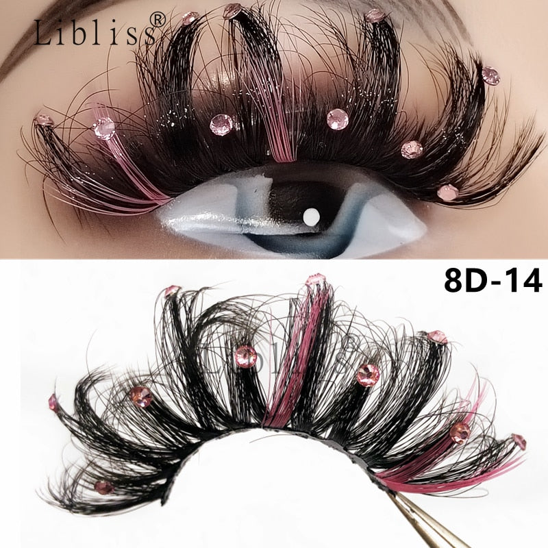 Glitter Shimmery Butterfly Eyelashes