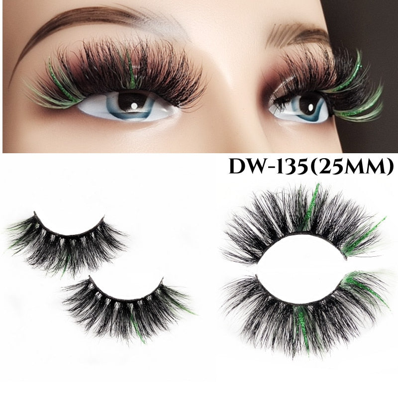 Fluffy Rainbow Color Mink Eyelashes Value Pack 10% off