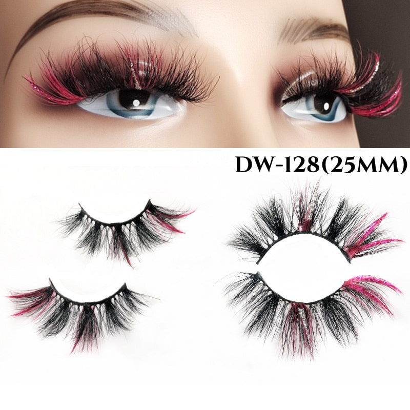 Fluffy Rainbow Color Mink Eyelashes Value Pack 10% off