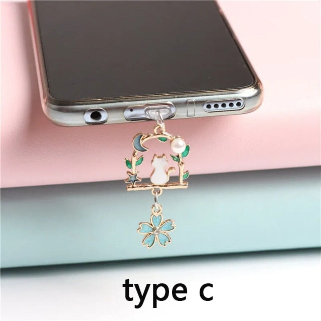 Dust Plug Charm Cat
