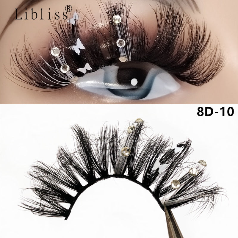 Glitter Shimmery Butterfly Eyelashes