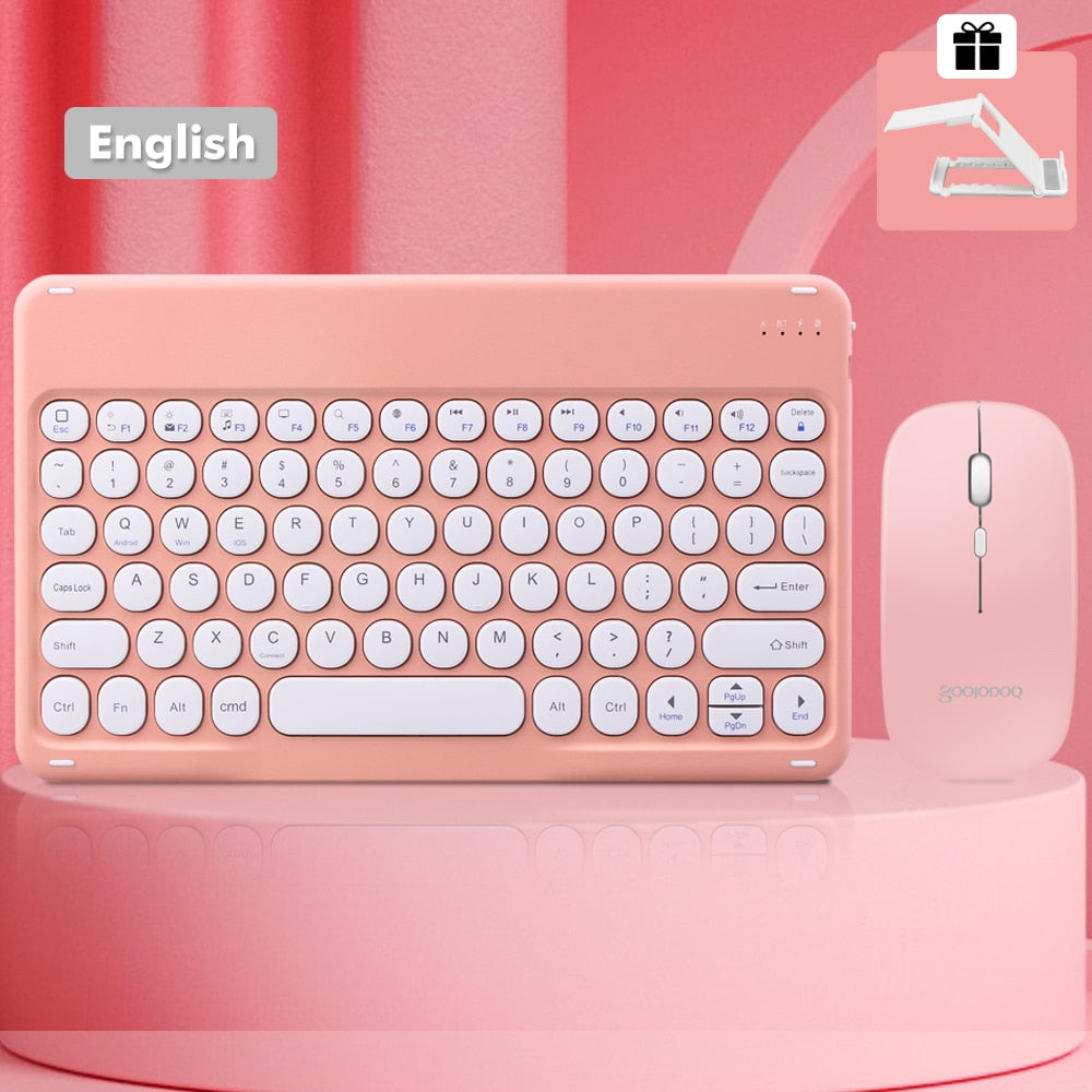 Bluetooth Keyboard Wireless Keyboard and Mouse for iPad 10th Gen Tablet Android IOS Windows