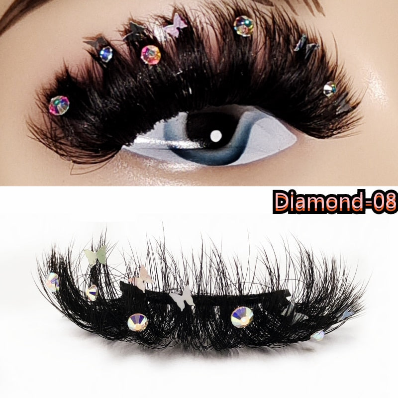 Glitter Shimmery Butterfly Eyelashes