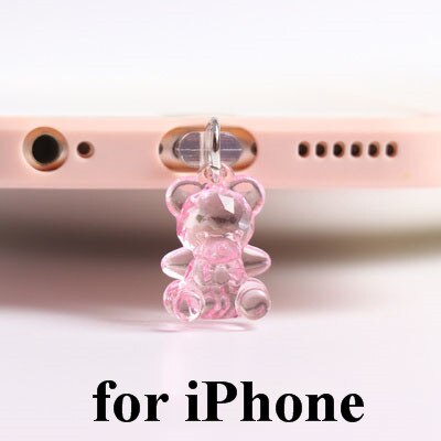 Acrylic Bear Charge Port Plug