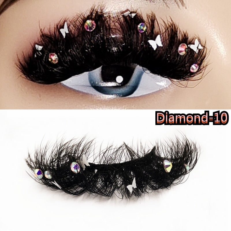 Glitter Shimmery Butterfly Eyelashes
