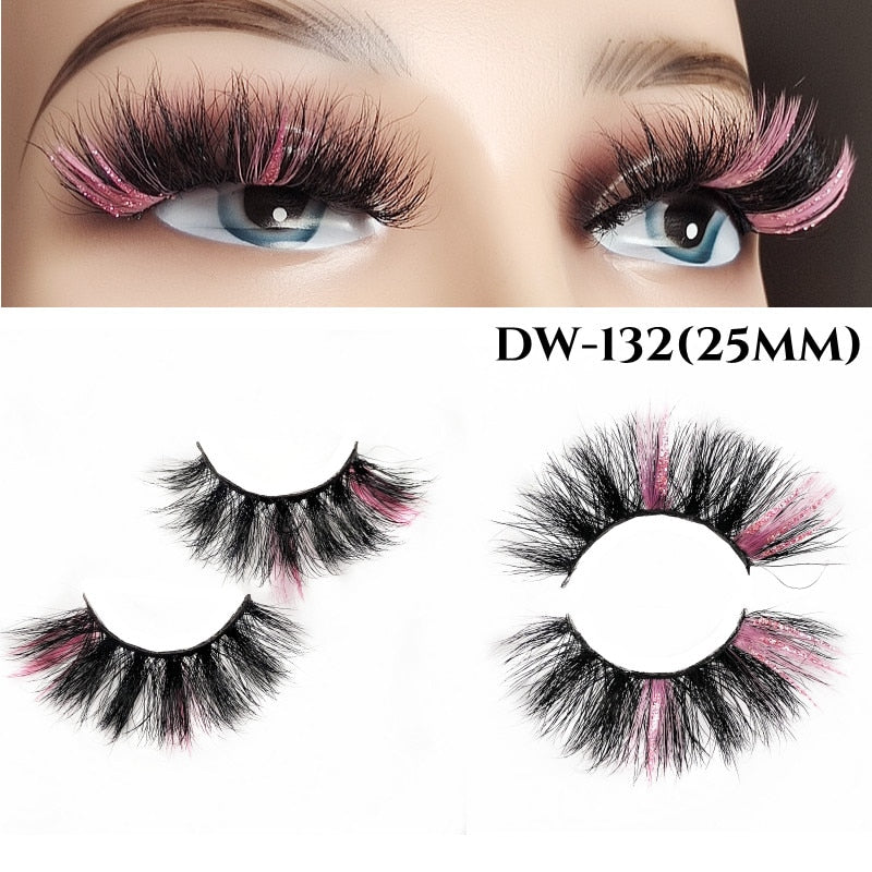 Fluffy Rainbow Color Mink Eyelashes Value Pack 10% off